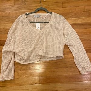 Cream cropped sweater